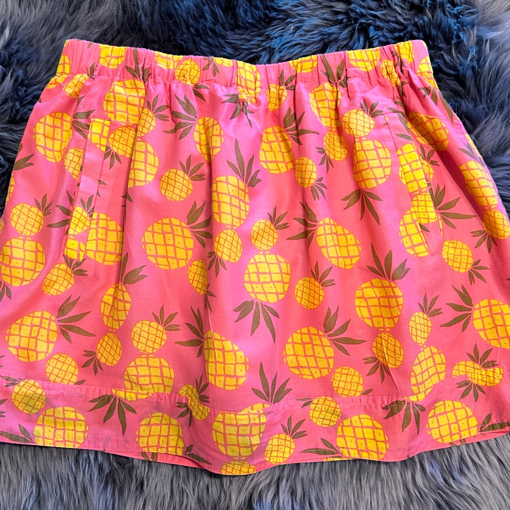 J. Crew Pink and Yellow Pineapple Shorts